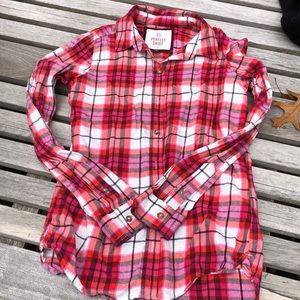 Juniors XS Ling sleeves flannel - SO from Kohl’s